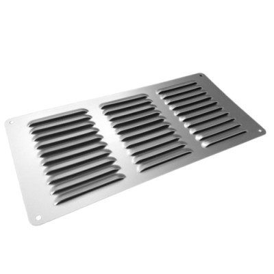 ALUMINIUM LOUVRE VENT 300mm X 150mm MILL FINISH